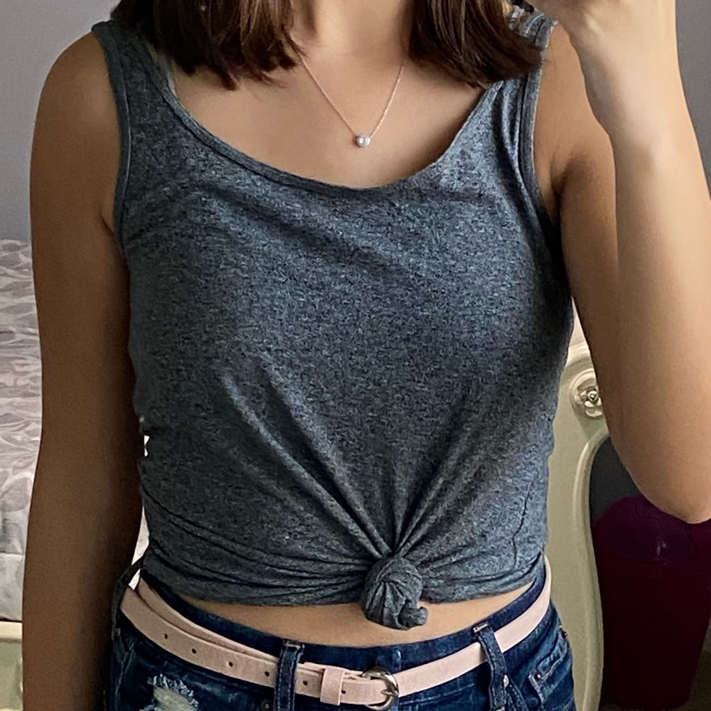 H&M basic gray tank